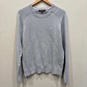 NWT Michael Kors Men’s Crewneck Cotton Sweater Heather Grey - Size: Medium